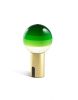 Marset DIPPING Light Lámpara de sobremesa  Portable Verde- Latón cepillado