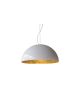 Oluce lámpara de suspension Sonora 90 cm Blanco/ Interior Oro